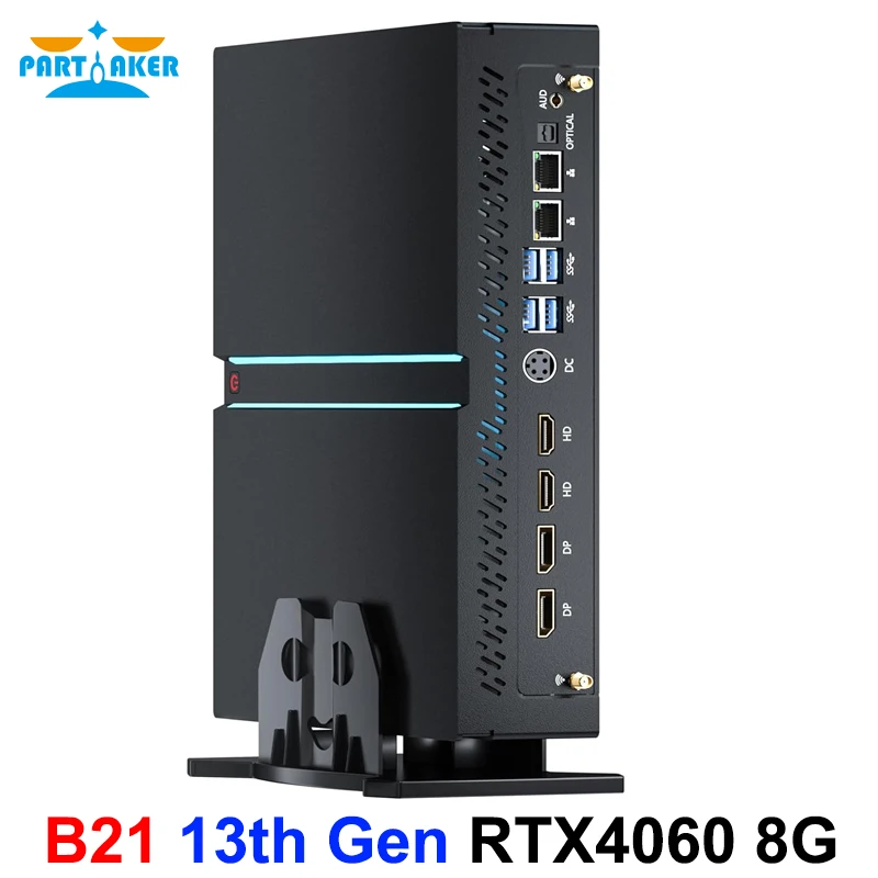 13Th Gen Mini Host Intel I9 13900F I7 13700F I5 13400F Mini Pc Nvidia Rtx 4060 8G Pcie4.0 Windows 11 Gaming Pc Computer Wifi6