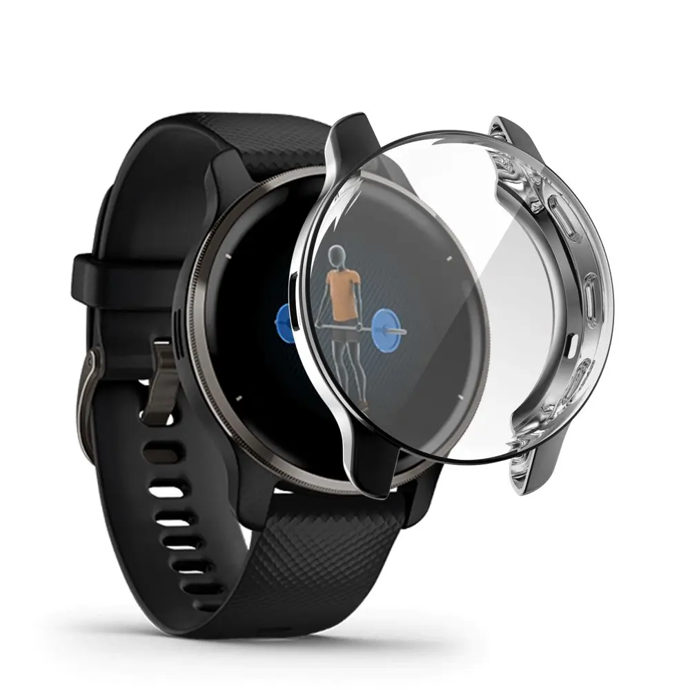 Premium Smart Watch Protective Plating TPU Case Cover - Sleek Screen Protector Shell