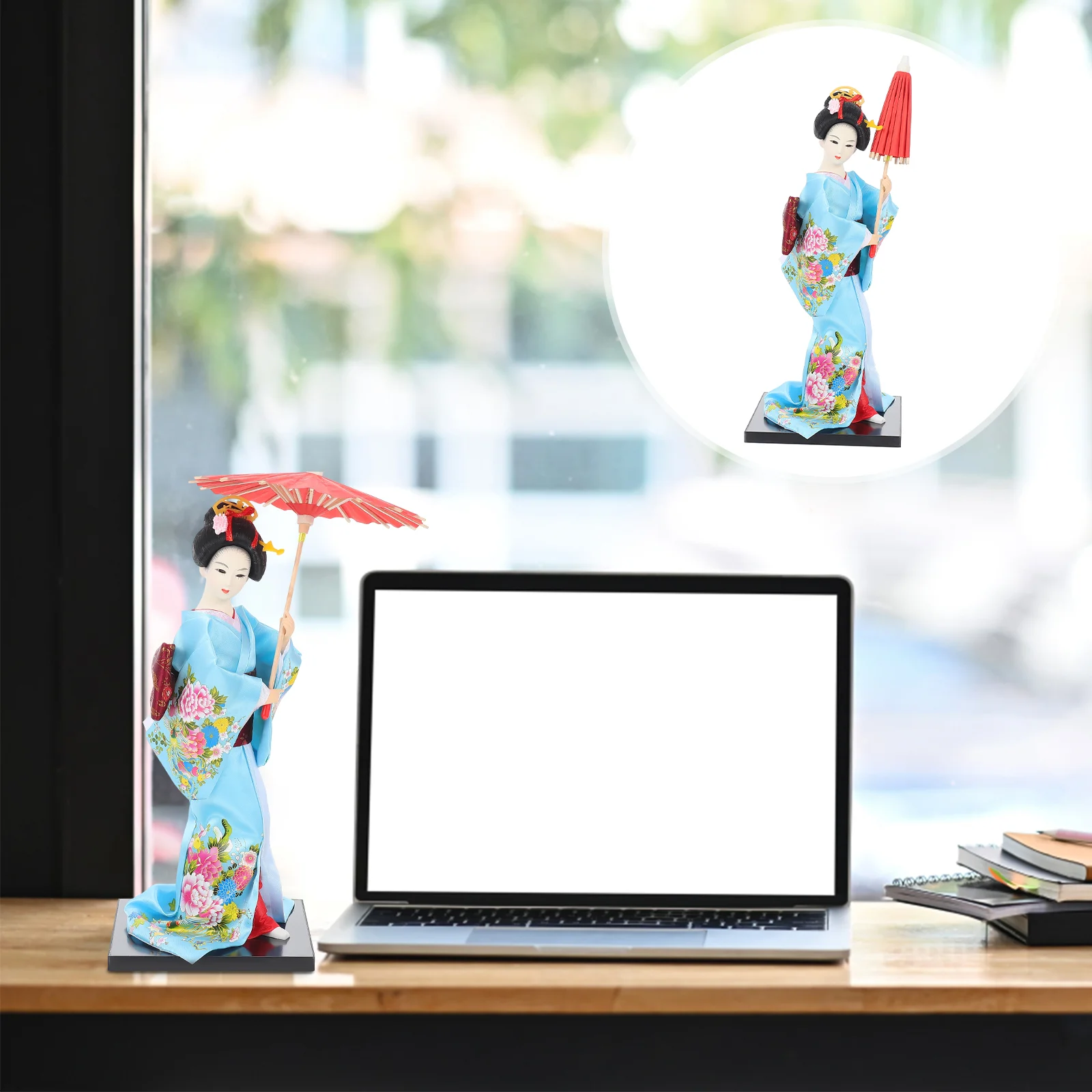 

Figurine Kimono Doll Shape Decor Creative Geisha Japanese Geisha Kabuki Doll Tabletop Decor Japanese Style Doll Desktop Ornament