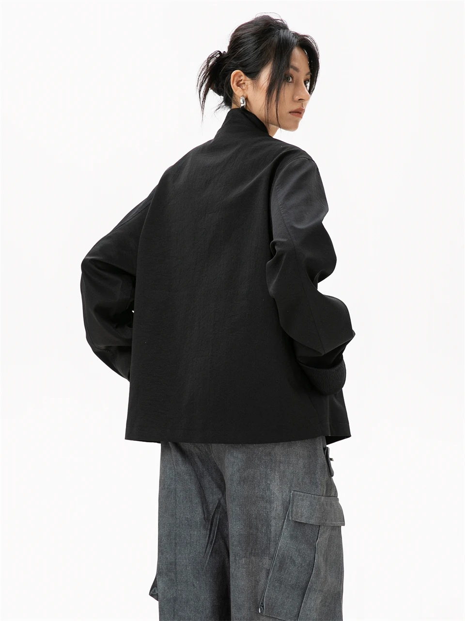 Oversized Womens Blazer - Stylish Chinese Style Jacket for 2024 Fashion Trends
