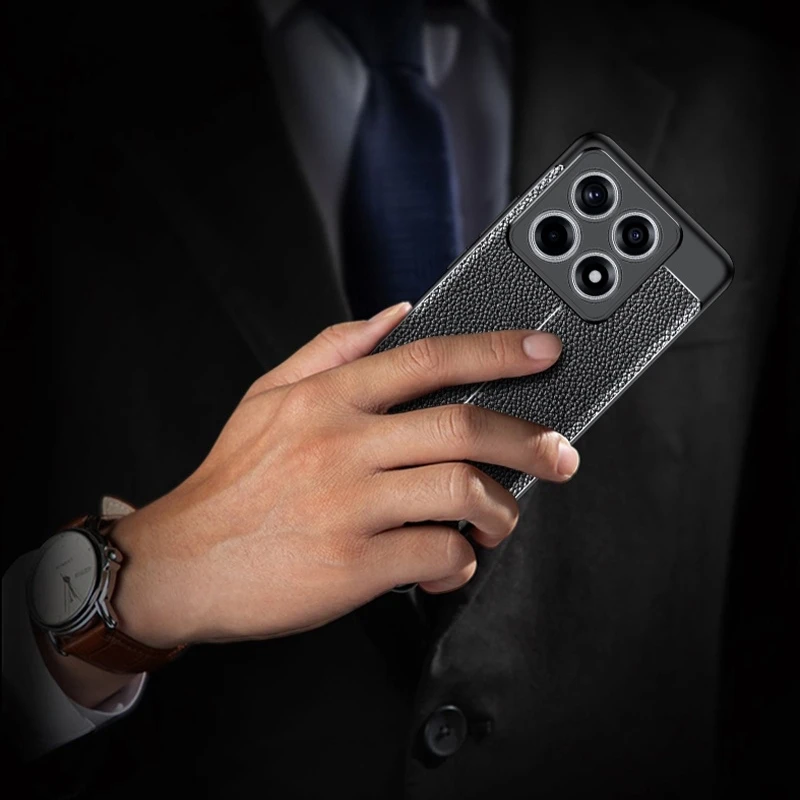 Luxury Shockproof High-Quality Soft Leather TPU Bumper Case