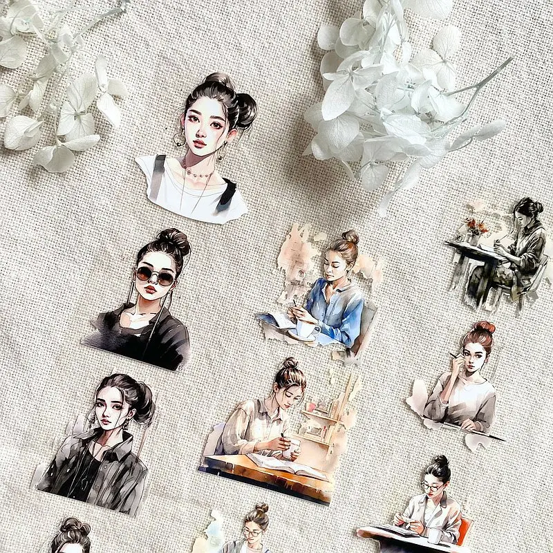 1Loop-100cm NEVERLAND Vintage Bun Girl Washi PET Tape Planer DIY Kartenherstellung Scrapbooking Plan Dekorative Aufkleber – Detail 2