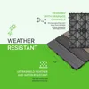 UltraShield Naturale 1 ft. x 1 ft. Quick Deck Outdoor Composite Deck Tile in Mixed Gray (10 sq. ft. per Box) 3