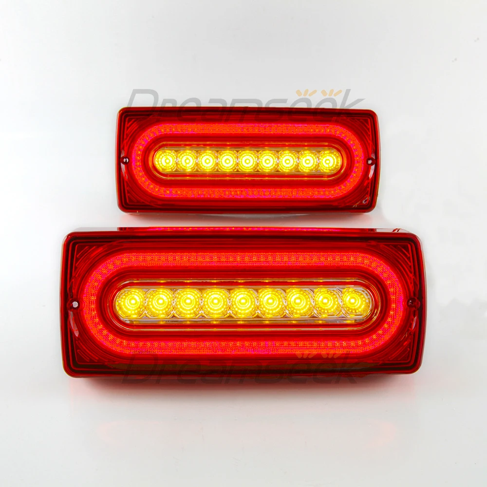 LED Tail Light For Mercedes Benz G-Class W463 G500 / G55 AMG / G550 / G63 AMG 1999-2018 Rear Fog Lamp W/ Sequential Turn Signal