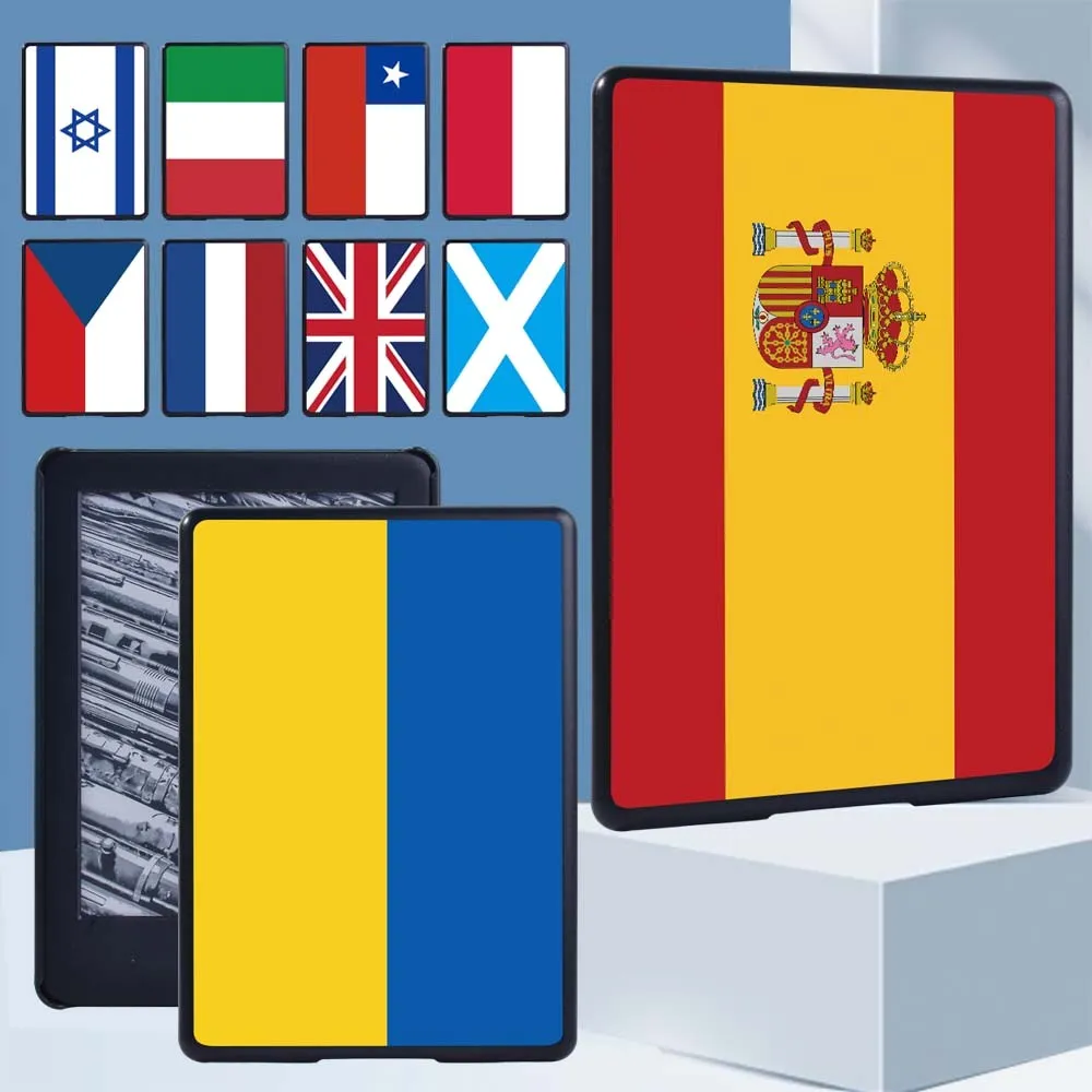 Custodia Per Tablet Per Amazon Kindle Paperwhite 4 /Kindle 10Th Gen /Kindle 8Th Gen /Paperwhite 1 2 3 Flag Pattern Anti-Drop Back Shell