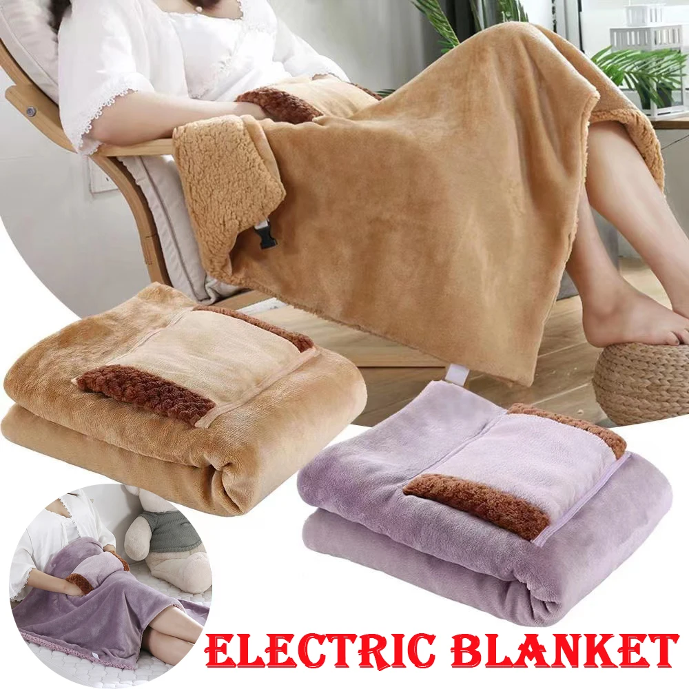 Portable Heated Blanket USB Electric Heating Shawl Blanket 3-speed  Adjustable Warming Cushion Household Winter Warm Pad supplies - AliExpress