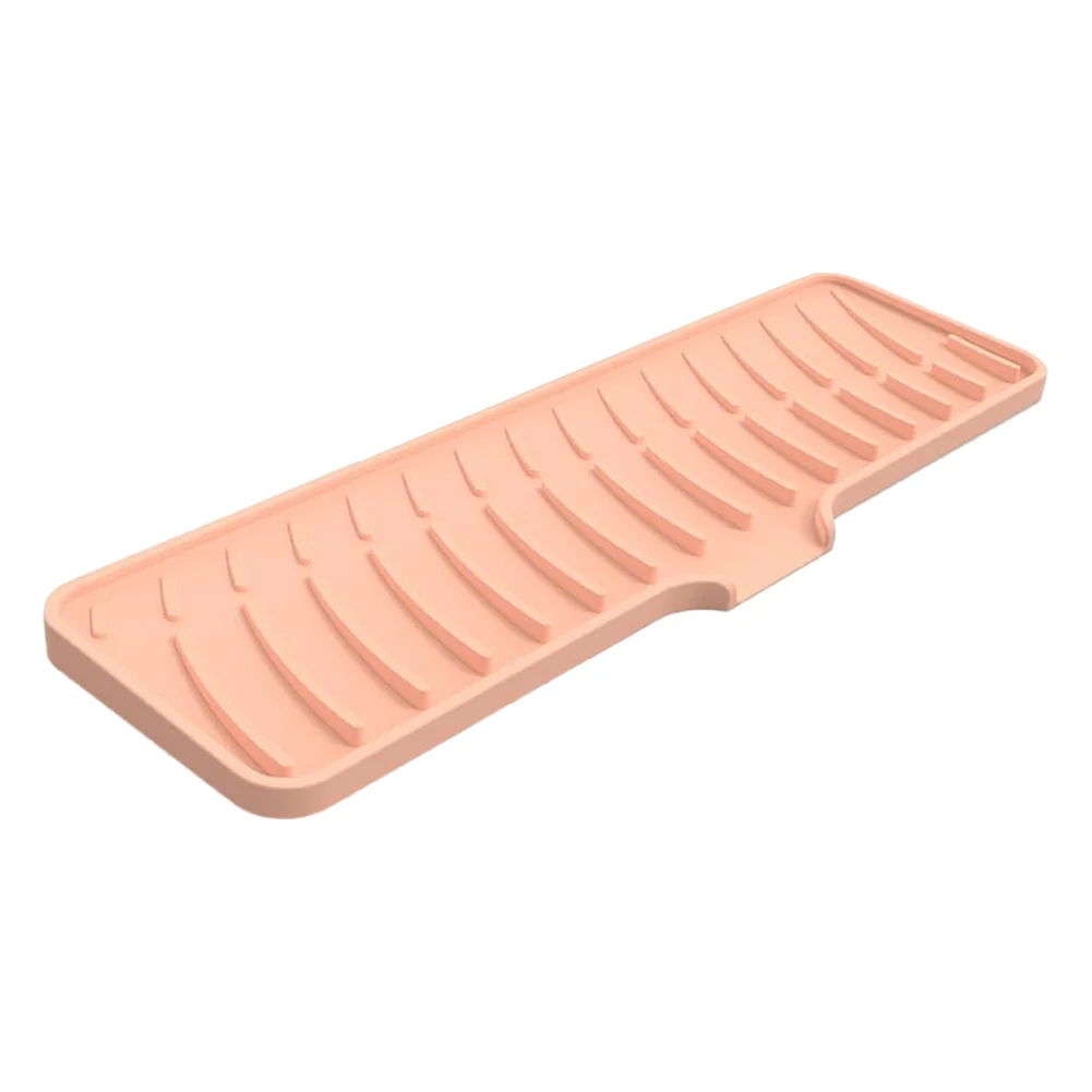 Silicone Faucet Mat for Kitchen Sink Silicone Drip Mat Non-Slip Drying Mat Drip Protection Pads Kitchen Sink Splash Guard