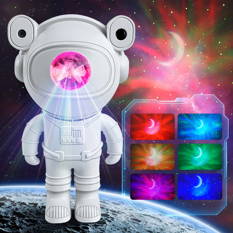 Proyector de estrellas, luz nocturna de galaxia, astronauta, proyector  espacial, nebulosa estrellada, lámpara de noche LED de techo para el hogar,  regalo decorativo para niños