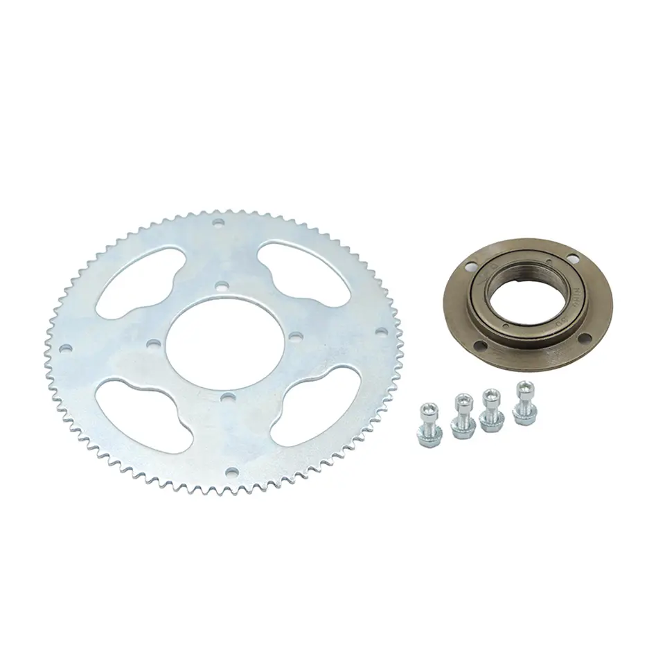 25H 158L Chain 55T/65T/80 Tooth Rear Sprocket Gear Free Wheel Ratcheting Adapter For Electric Bicycles Go Kart Scooter Mini Bike image 9