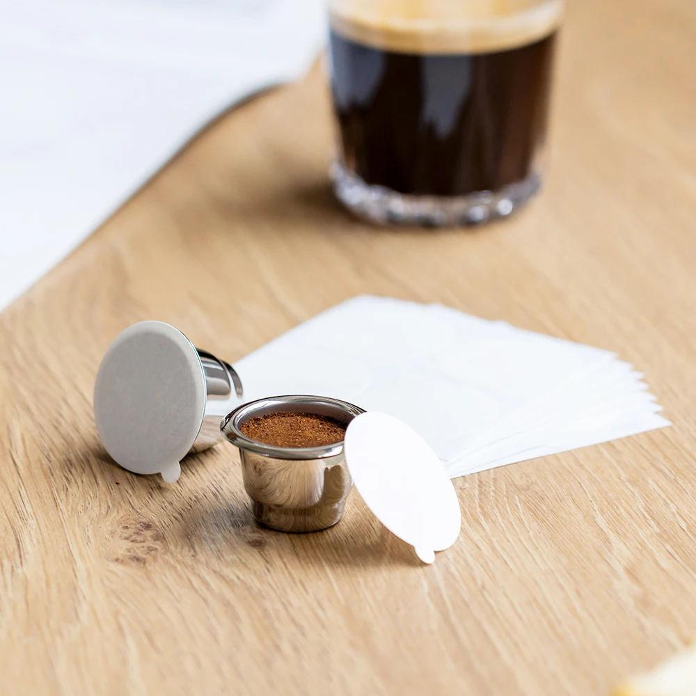 Reusable coffee capsule adapter stainless steel PP material Dolce Gusto nespresso coffee capsule compactor made — view 6