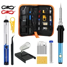 

15pcs Temperature-adjustable High-power Electric Soldering Irons Internally Heated High-temperature Electrical Solderer Set New