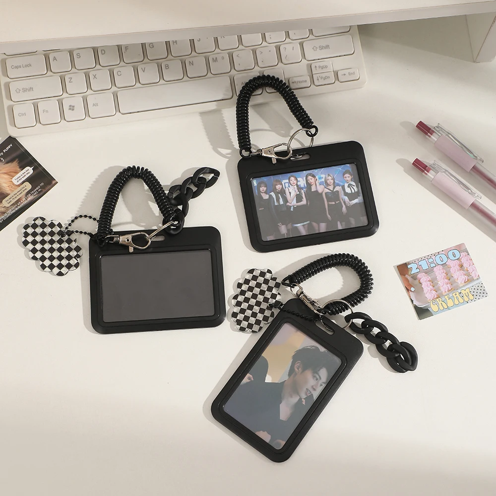 3 inch Card Holder Kpop Photocard Holder Photo Card Bag Pendant School Stationery