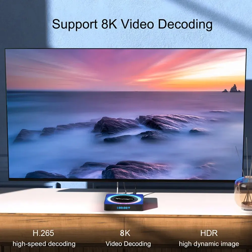X88Pro13 TV Box Android13.0 Rockchip RK3528 4GB 32GB/64GB Wifi6 BT5.0 2.4G/5G Wifi 8K UHD Media Player Smart Set Top Box 2GB16GB