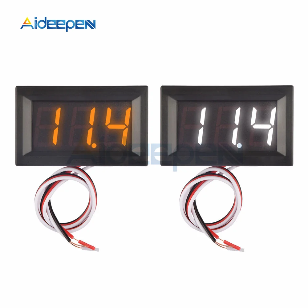 0.56 Digital Voltage Meter LED Mini Display Module DC 0-100V Voltmeter Voltage Tester Panel Meter Gauge for Motorcycle Car