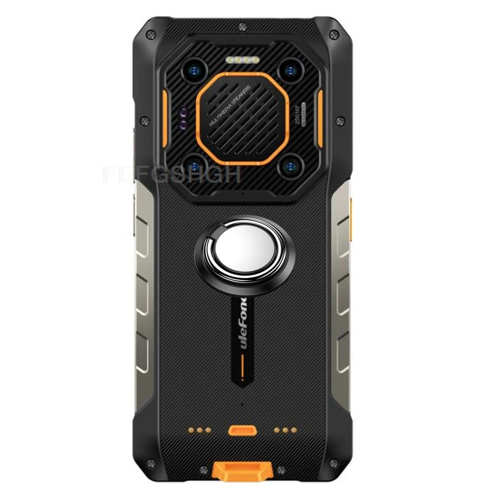 Rugged Back Ring Holder Phone Case - TPU Soft Silicone Cover