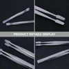 Tweezers Stamp Nipper Stainless Steel for Stamps False Eyelash Mirror Light 4