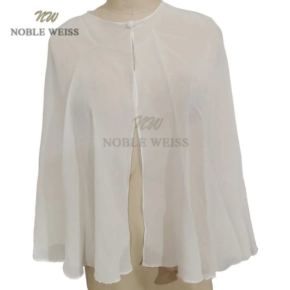 Chiffon Short Women Bridal Boleros Capes Wedding Formal Jackets Shawls Plus Size Customized