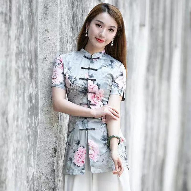 Cheongsam Womens ÷   糪 ǻ ž 2024  ư  Ʈ ұĢ  ߱ Ÿ Qipao 