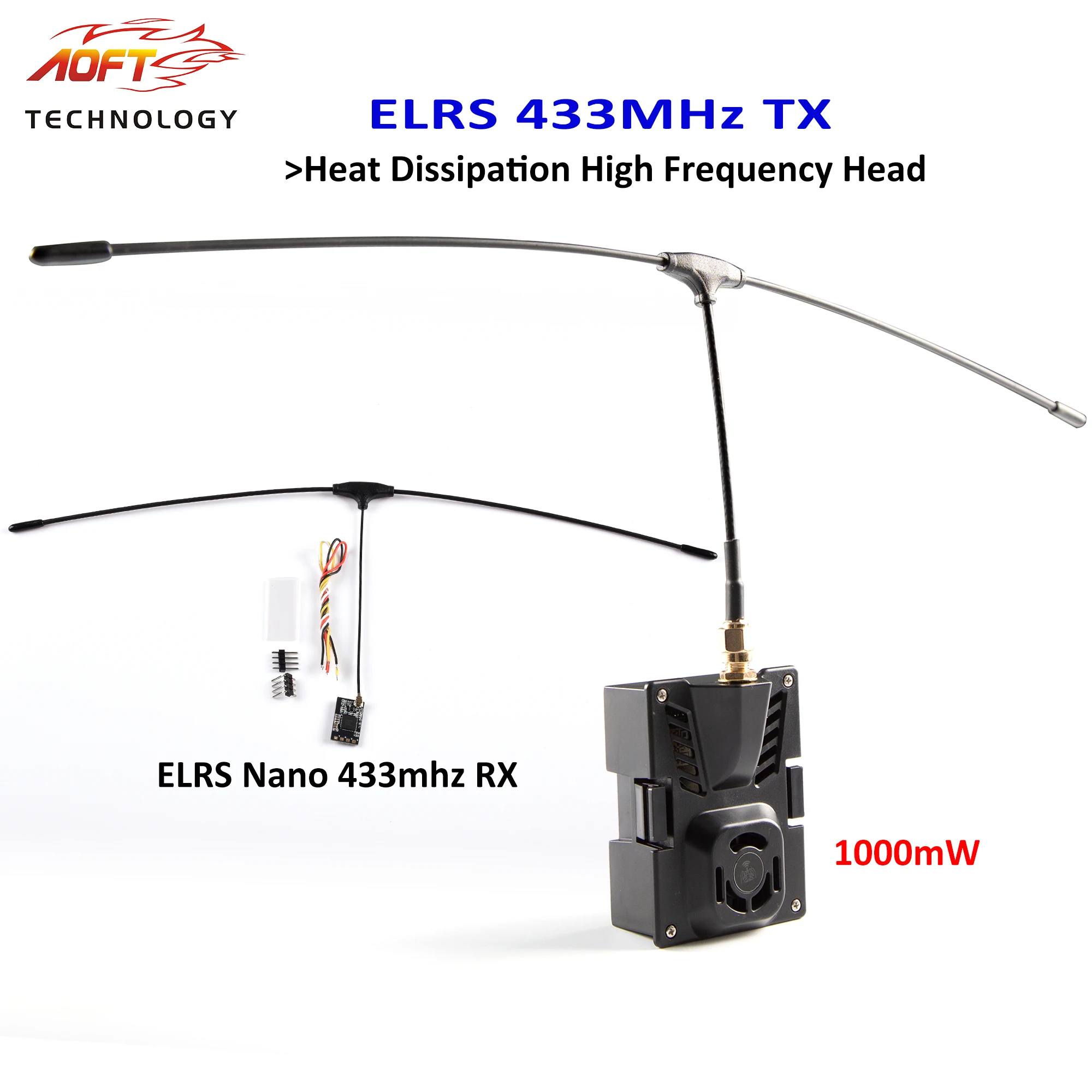 Récepteur ELRS 433 MHz Nano RX pour Drone RC - 500 Hz