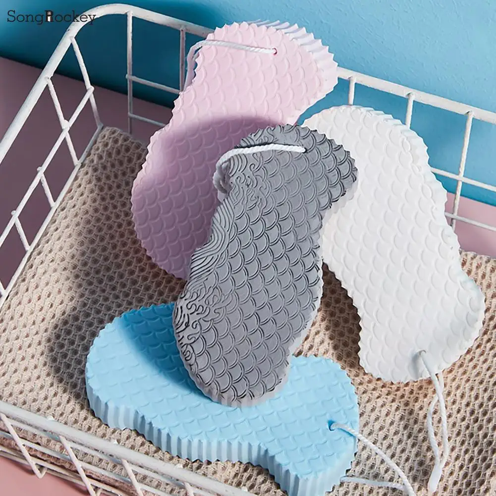 Korean Fiber Body Scrub Bath Sponge Exfoliating Brush Magic Bathroom Products Household Merchandises Home Garden 5