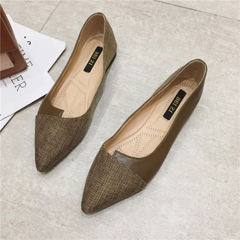 Women Flats Zapatos De Mujer Comfort Shoes for Ladies Shoes Casual Shoes Basic Simple Loafers Large Size 45 Lolita Shoes