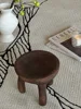 Modern Simple Style Home Decoration Fruit Tray Wabi-Sabi Retro Storage Rack Handwork Wooden Pallet Living Room Tray Size 21x19cm 4
