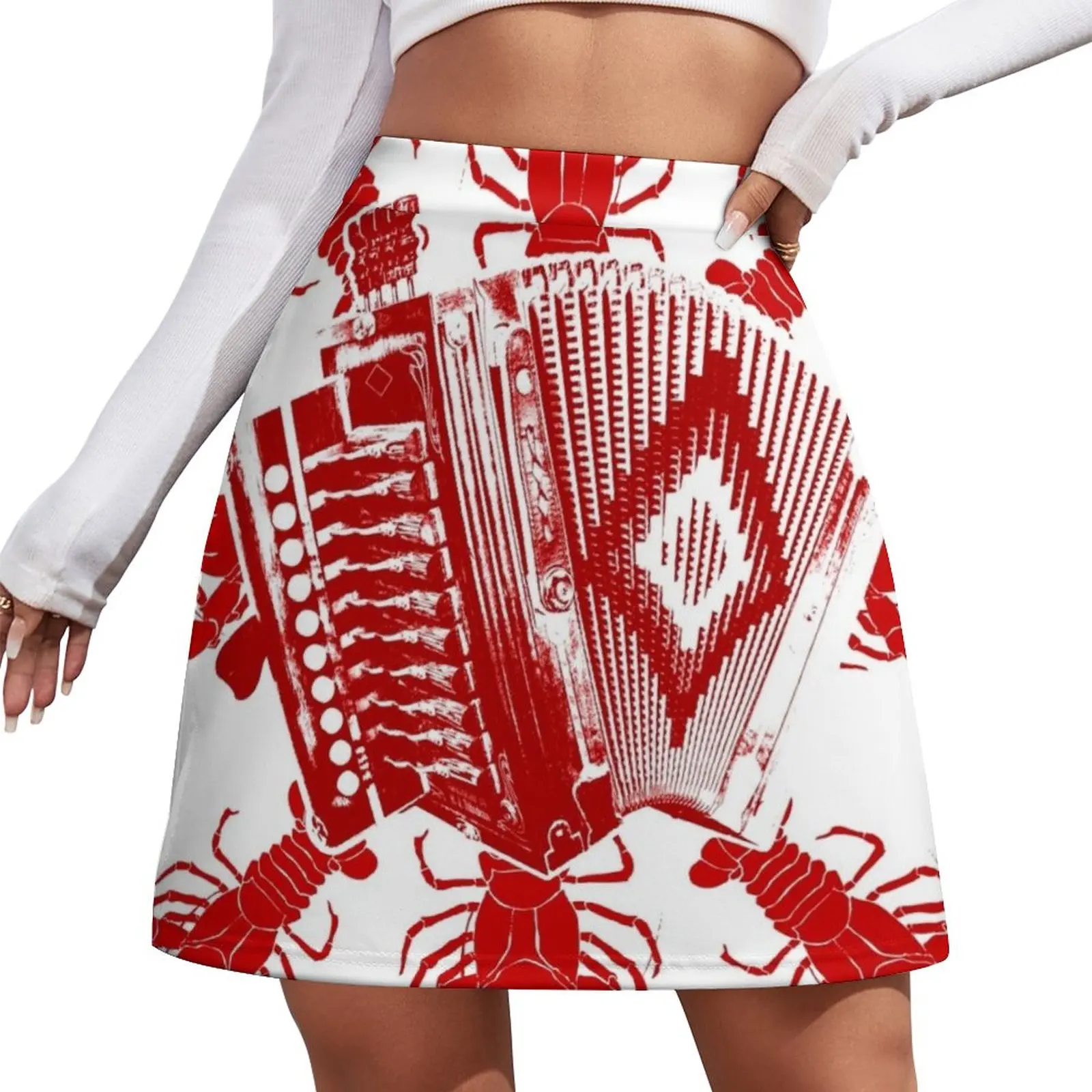 

Cajun Music And Crawfish Mini Skirt Womens dresses korean style clothes