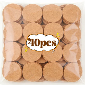 Wholesale Natural Wooden Cork Coaster 9cm Round Non-Slip Heat Insulation Pad for Drinks Tea Coffee Cup Coasters Mats Table Decor