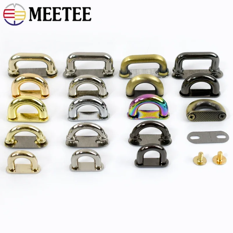 5/10/20 шт. металлическая пряжка Meetee с аркой, ремень для сумки, D кольцо, крючок для сумки, боковой зажим, ручка для соединения, винтовая застежка, Швейные аксессуары