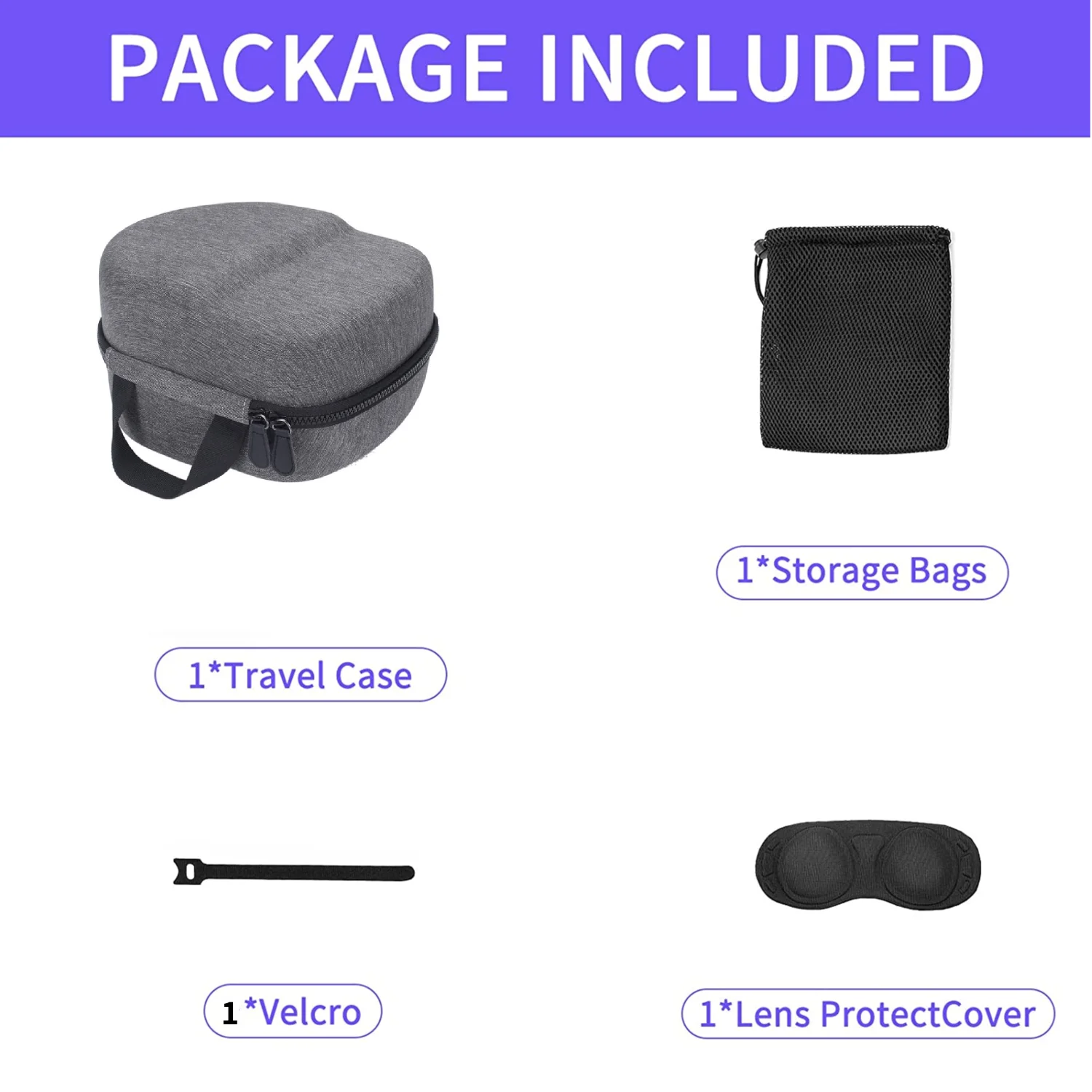 Oculus Quest 2 EVA Travel Storage Bag  oculos VR Headset Portable Convenient Carrying Case VR Headset Controllers Accessories 