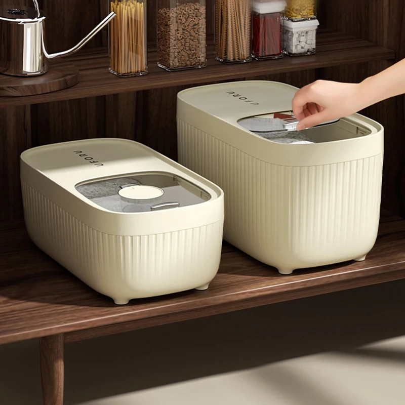 Rice Bucket 20 Catty Food Grade Kitchen Household Sealed Moisture-proof Box With Insect Proof Grain Rice Bucket Box