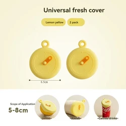 Silicone Stretchable Kitchen Utensil & Bowl Cover Set (Small - Yellow - 2PCS)