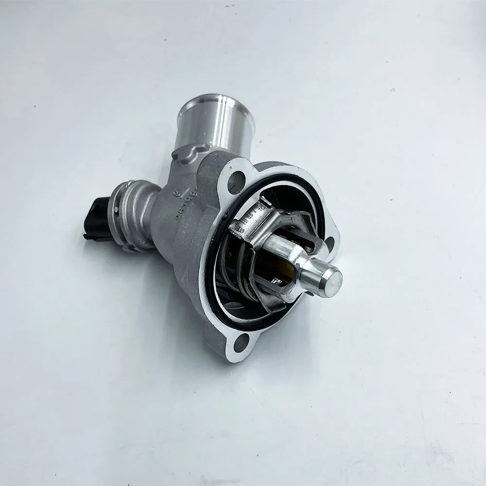 Engine Coolant Thermostat Aluminum Engine Cooling Thermostat Assembly 25199831 96988257 25192923 for 2013-2015 Chevrolet Spark M300 1.2L L4 Hatchback