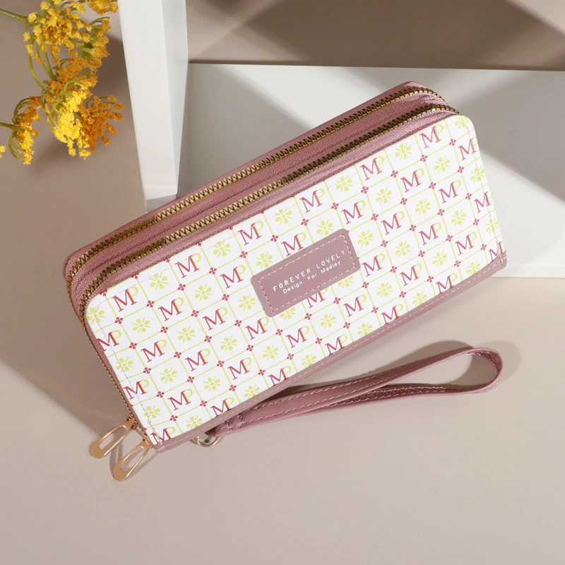 Lange Brieftasche aus PU-Leder für Damen, doppels chichtige, multifunktion ale Brieftasche, große Kapazität, Handy hülle, brand neu – Detail 11