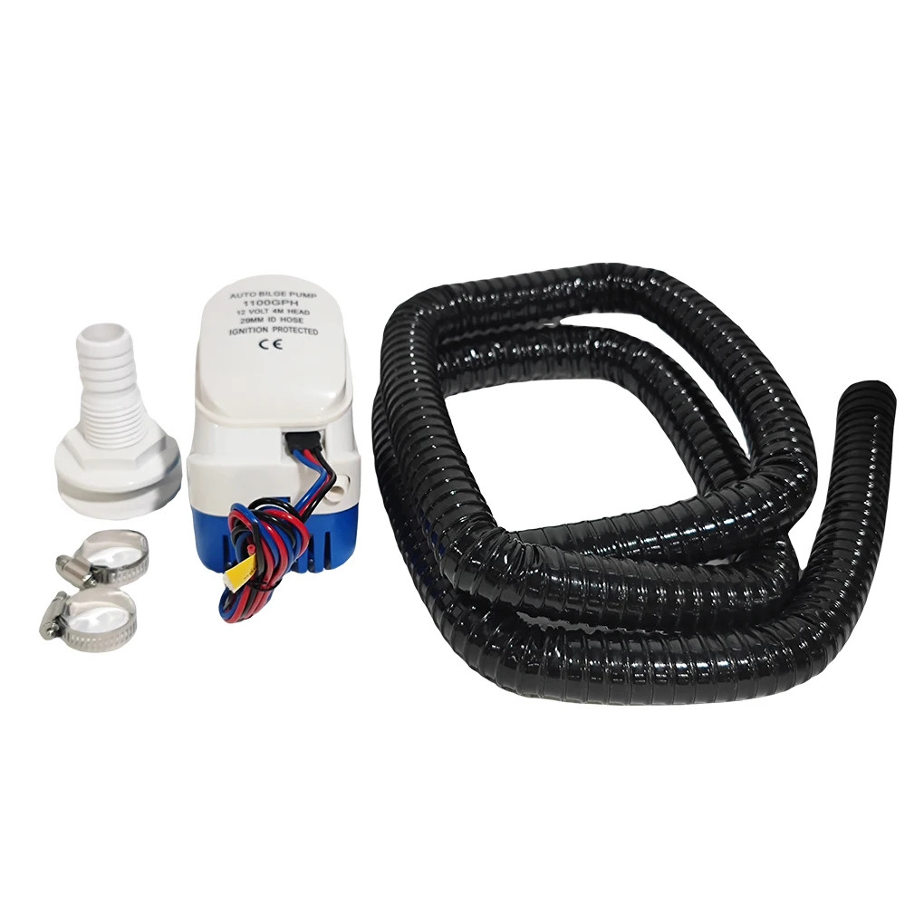 Automatic Submersible Boat Bilge Water Pump Bilge Pump Marine Water Pump 12v 1100gph And Installation Kit Hose Set