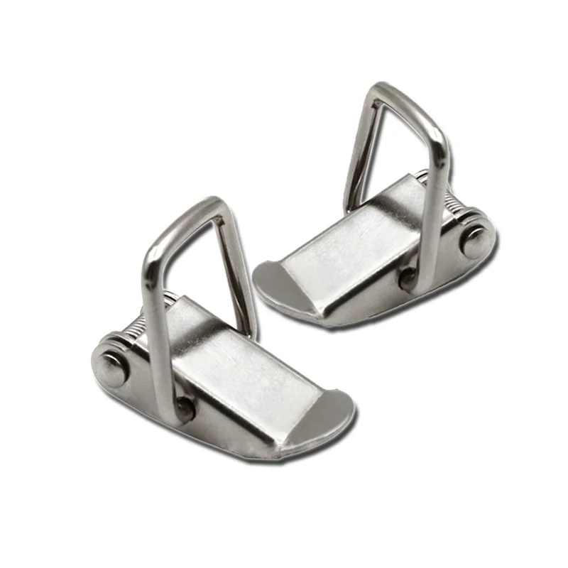 Hasp Catch Duck-Mouth Buckle Stainless Steel Iron Hasp Latch Spring Lock Clasp For Various Box Drawer