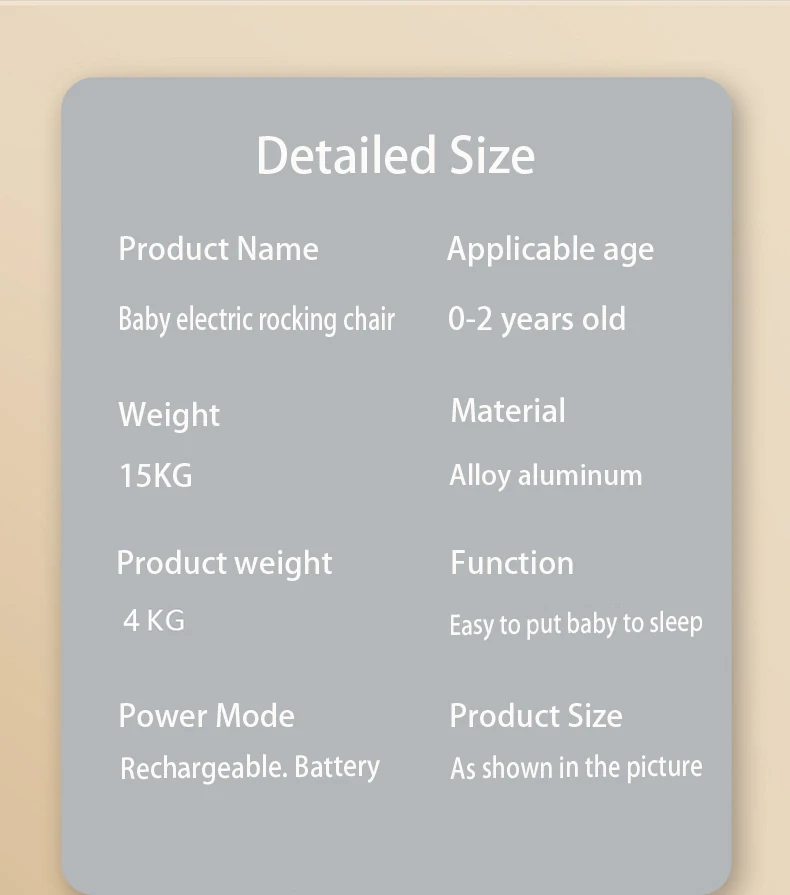Electric Baby Cradle Mosquito Net Bluetooth Music Baby Rocking Chair Remote Multifunctional Baby Crib for Newborns Baby Items S4dfd37265e05482aaadb4a051becdf609