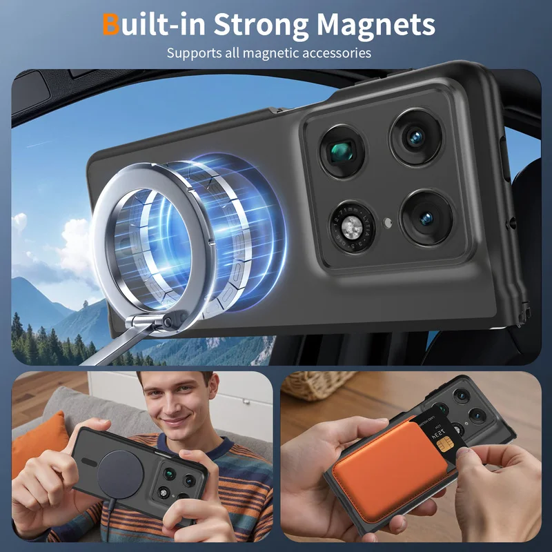 Ultra Magnetic Matte Shockproof Phone Case - Anti-Fingerprint Protective Cover