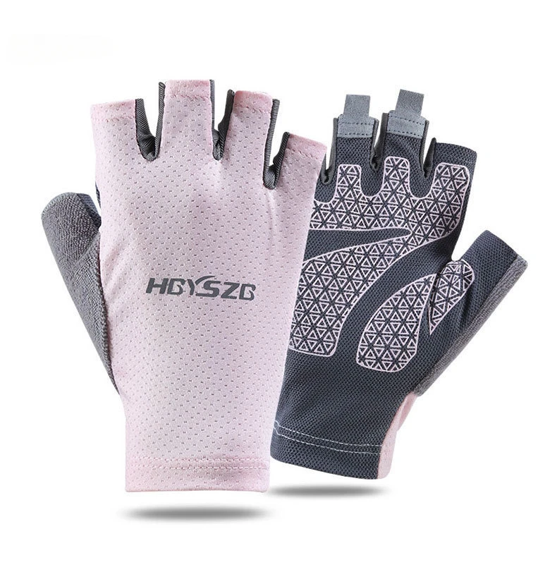 Silicone Non-Slip Half Finger Fishing Gloves Men Women Breathable Summer Sports Cycling