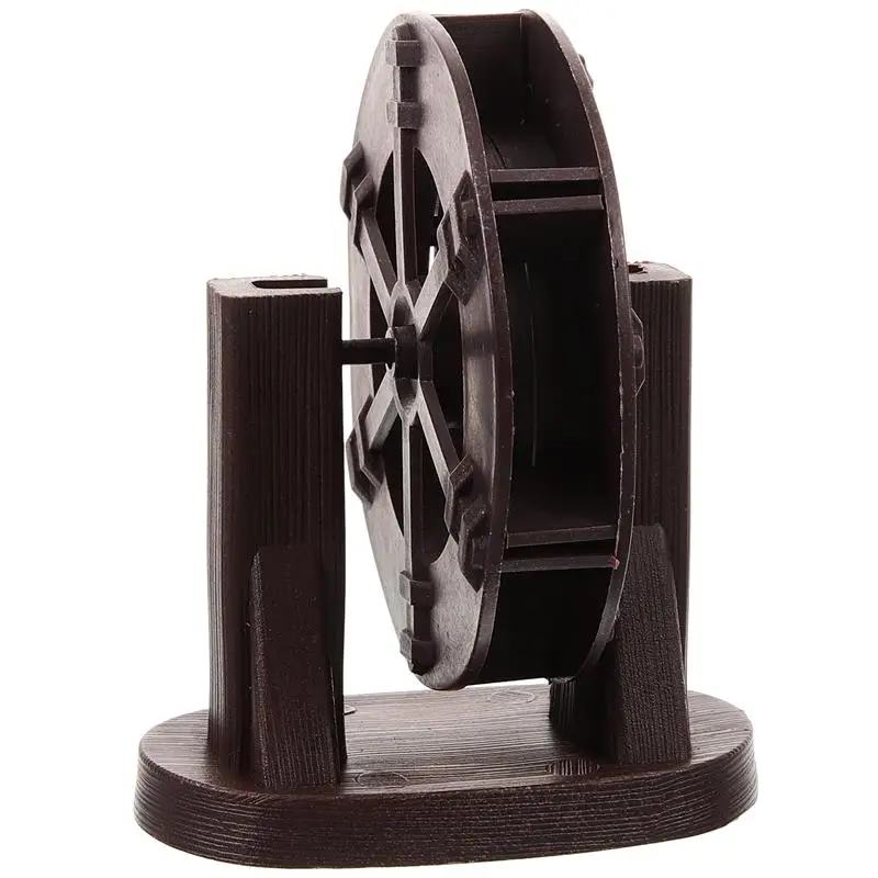 Aquarium Waterwheel Fish Tank Rockery Bonsai Water Plastic Waterwheel Bracket Set Landscaping Pool Wind Water Wheel
