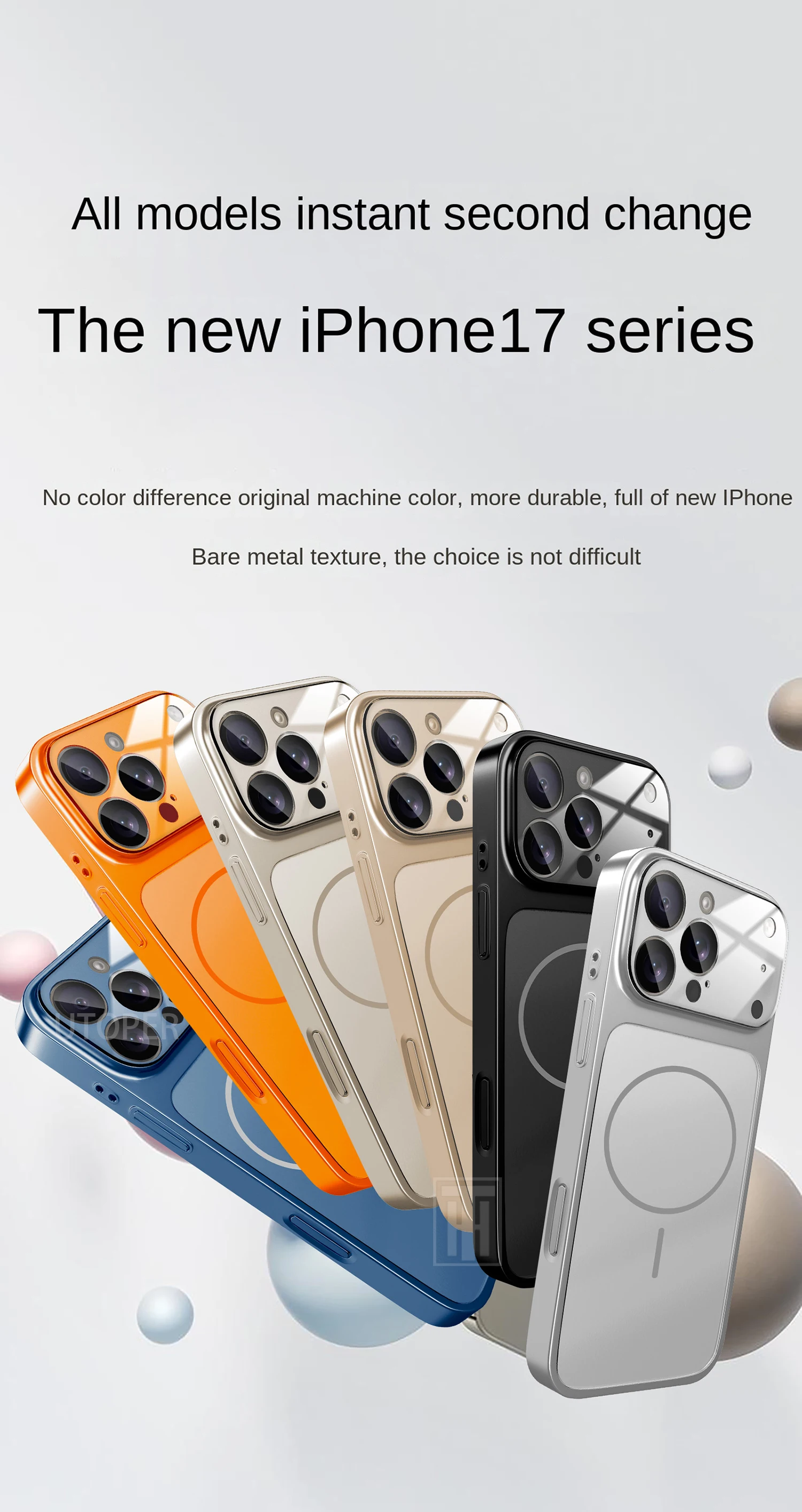 Luxury iPhone Case - Large Frame Glass Lens Protection for iPhone 14151617 Pro Max Magsafe Magnetic PC Hard Cover