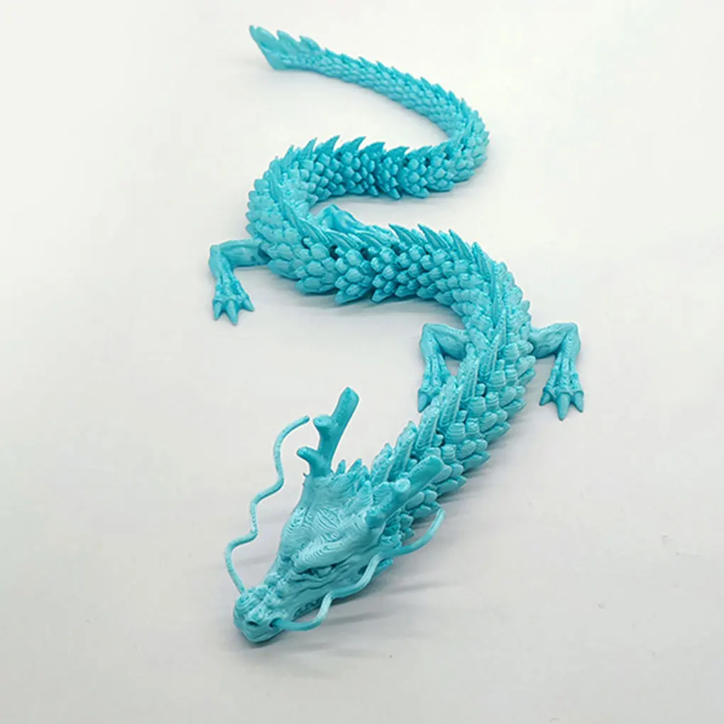 Ornement de dragon chinois imprimé en 3D artistique, artisanat fait à la main, artisanat mobile, fabrication artistique