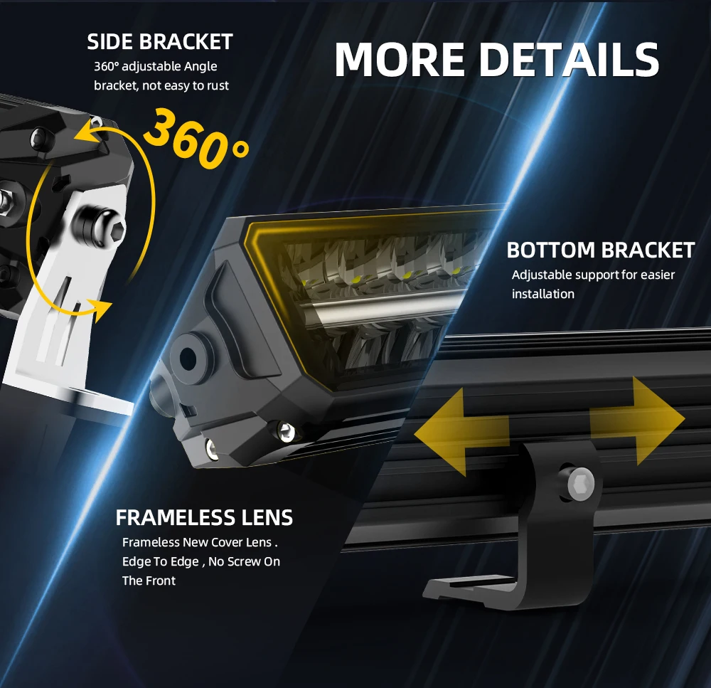 CO LIGHT ECE R112 R10 R7 32" LED Light Bar Single Row Flood Spot Combo Beam DRL Off Road Lights for Trucks ATV UTV Boat Pickup