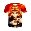 Anime Demon Slayer T Shirt Lovely Kamado Nezuko Costume Boys Girls T-shirt Summer Short Sleeves Oversized Streetwear Loose Tops 1