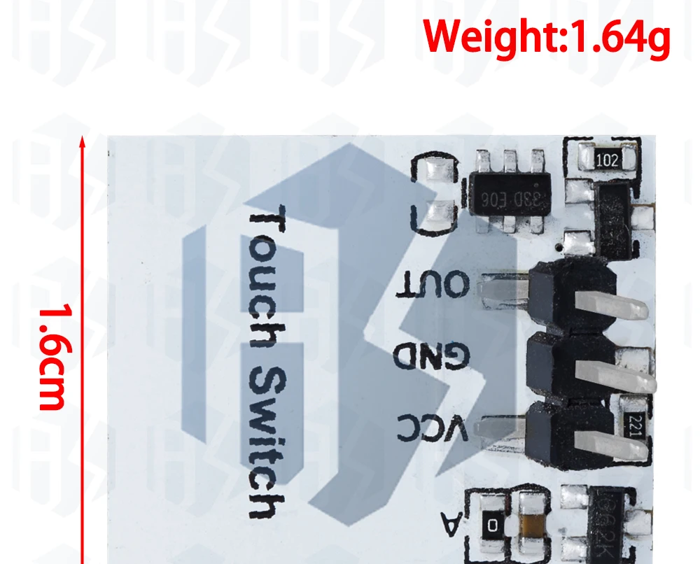 1~10PCS Grün Blau Rot Gelb Farbe RGB Kapazitiver Touch-Schalter-Tastenmodul 2,7V-6V Anti-Jamming Stark HTTM-Serie – Detail 24