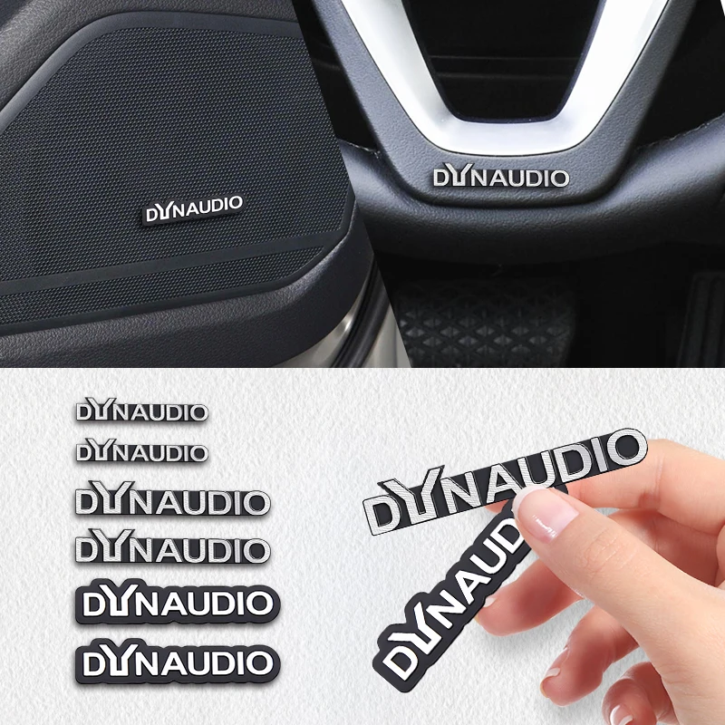 5 Pz/10 Pz Di Alta Qualità In Metallo Dynaudio Logo Auto Hi-Fi Altoparlante Audio Altoparlante Distintivo Stereo Emblema Adesivo Accessori Per Lo Styl