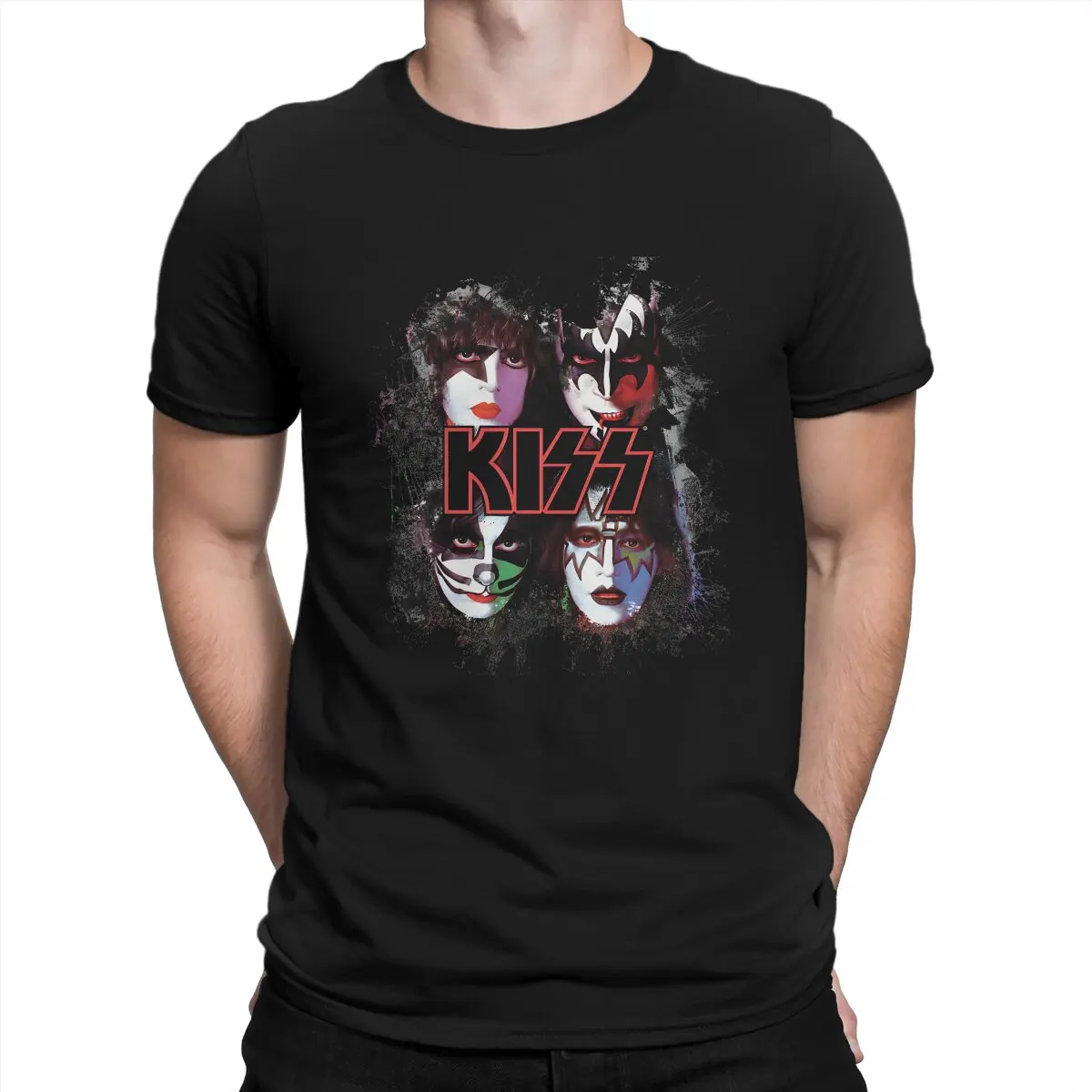 

Мужская футболка KISS, отличительная футболка Foursome, графические свитшоты, новый тренд