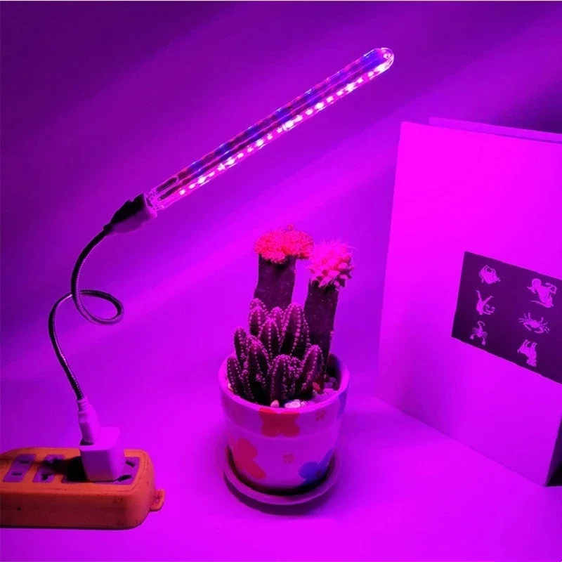 USB LED Grow Light Bar Full Spectrum Adjustable Plant Lamp For Indoor Hydroponic Seedlings Flower Shelf Desk Grow Tent Lighting led grow light