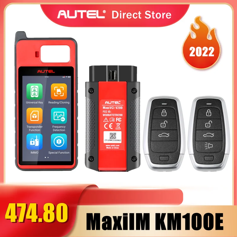 2022 Autel Maxiim Km100 Universal Auto Key Generator Kit Key Programmer