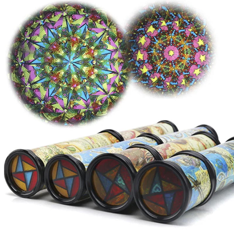 

Scalable Rotation Kaleidoscope 27cm Magic Changeful Adjustable Fancy Colored World Toy For Children Kids Classic Educational Toy